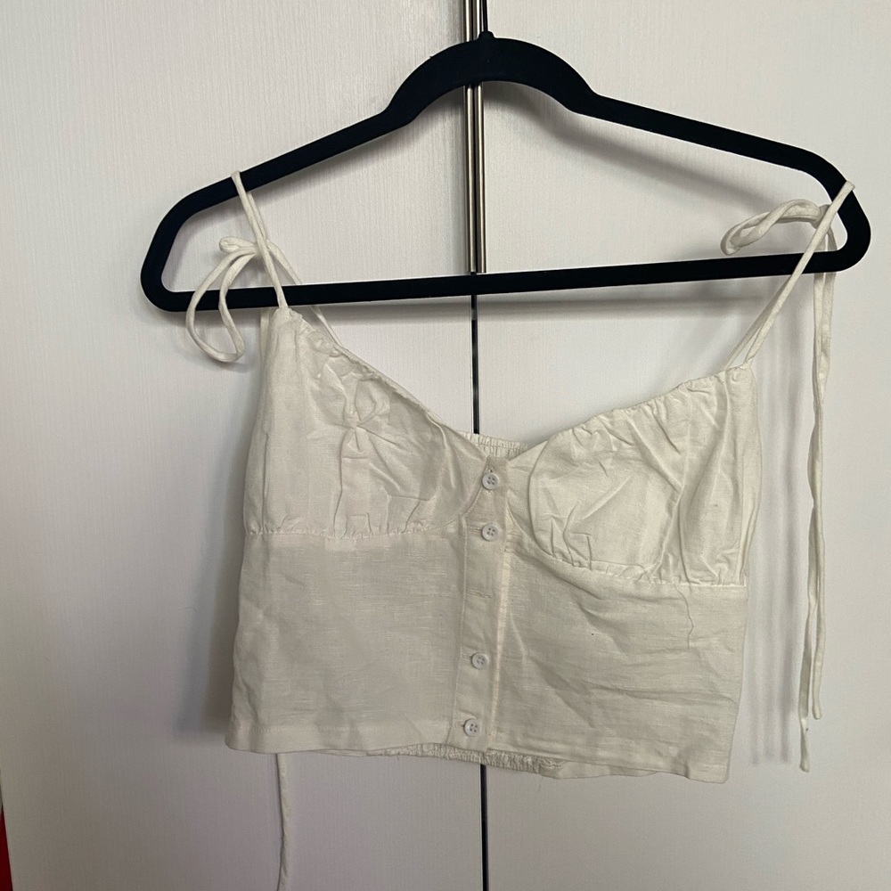 button up crop top
